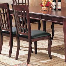Wheat Back Cherry Dining Chairs By Coaster 100502 Set Of 2 Side Chairs Dining Wooden Side Chairs Black Leather Dining Chairs