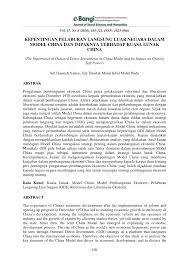 By lokman_hamdan in types > presentations, malaysia, and pertumbuhan ekonomi. Pdf Kepentingan Pelaburan Langsung Luar Negara Dalam Model China Dan Impaknya Terhadap Kuasa Lunak China The Importance Of Outward Direct Investments In China Model And Its Impact On Chinese Soft Power