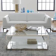 Get the best deals on square coffee tables. Jasper Square Coffee Table In Acrylic White Glass Pss Modus 8yw421bb