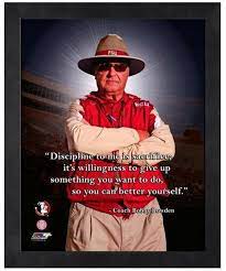 (165 quotes) there will be a day when i don't want to walk out on that field anymore. Bobby Bowden Retired Florida State Coach 11 X 1 4 Framed Pro Quotes Florida State Football Florida State Florida State University