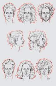Hair Men Drawing Sketch 17 Ideas Curly Hair Drawing Art Reference Poses Guy Drawing