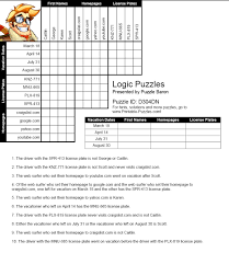 Note that these suggested ages are just a ballpark. Family Magazine Free Printable Logic Puzzles