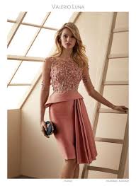 Vl5014 Cocktail Dresses Valerio Luna In 2020 Godmother Dress Wedding Outfits For Women Classy Dress