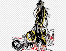 Woman Wearing Gas Mask Graffiti Euclidean Drawing Comics Women Trend Of Design Elements Holidays Computer Wallpaper Dark Png Pngwing