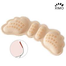 Lót giày chống rớt gót cánh bướm 4D có mặt gai silicon bám chân, mặt sau