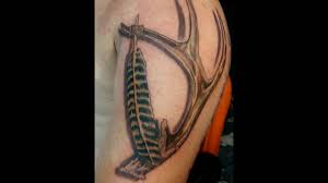 Black ink turkey feather leg tattoo. Rat Daddy S Tattoo Co Youtube