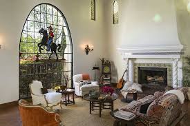 Dramatic Los Feliz Spanish Style With Stained Glass Windows Asks 3 2m Home Living Room Home And Living Home
