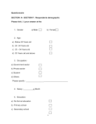 Research questionnaires come from your theoretical and conceptual model. Questionnaire For Research Proposal Cute766