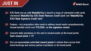 Inr 400 off on roundtrip domestic flight bookings on minimum booking amount of inr 3,000. Icici Bank On Twitter Breaking Bringing Joy To Travel Enthusiasts Today On The Occasion Of Worldtourismday Icicibank Announces Its Tie Up With Makemytrip To Launch A Range Of Co Branded Credit Cards Makemytripicicibankcards Https T Co