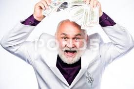 Rich Grandpa Successful Lucky Businessman Senior Man Pensioner Hold Cash Money Stock Photos Ad Lucky Businessman Senior R Money Cash Business Man Pensions