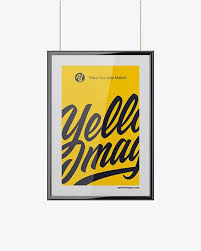 Here we come up with premium and free collections like mockups, backgrounds, fonts, wordpress themes, branding, inspiration, tutorials and. Poster W Glossy Frame Mockup In Indoor Advertising Mockups On Yellow Images Object Mockups Poster Mockup Psd Mockup Free Psd Poster Mockup