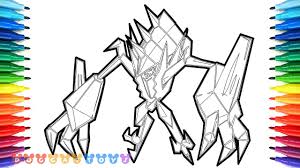 You can now print this beautiful necrozma pokemon legendary generation 7 coloring page or color online for free. How To Draw Necrozma Legendary Pokemon Drawing Coloring Pages For Kids Youtube