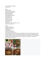 Resepi ayam selama sebulan untuk dimasak setiap hari! Sup Ayam Pedas Ala Korea