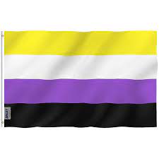 Non binary flag colour lines spoonflower. Anley Fly Breeze 3x5 Ft Non Binary Pride Flag Vivid Color And Uv Fade Resistant Double Stitched Nb Pride Genderqueer Gender Identity Flags Polyester With Brass Grommets 3x5 Ft