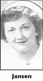 RUTH JANSEN Obituary (2013)