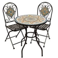 2x4 outdoor end table from girl, just diy! Bistro Garden Table Set Small Round Mosaic 2 Metal Folding Chairs Dining Outdoor Woodlandsetcollectio Metal Folding Chairs Garden Table Garden Patio Furniture