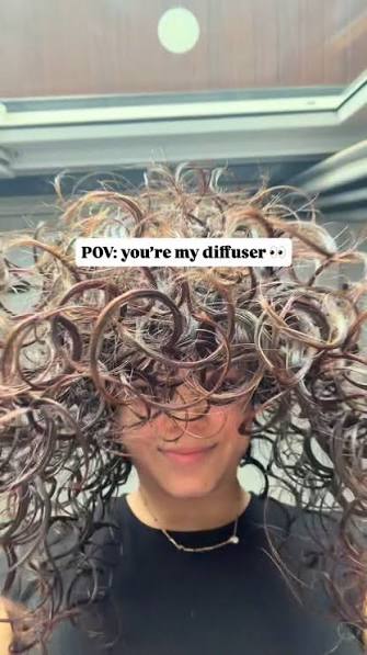 Not my curls attacking the camera🌀🫢, ., ., ., ., ., #curlyhair  #curlygirllife #curlyhairroutine #diffuser #curlygirlmethod , • Diffuser •  curly hair wash day • curly hair routine • relatable • funny • ...