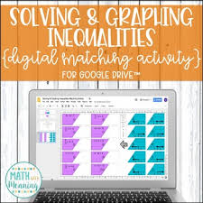 Solve each problem and graph the solutions. Solving And Graphing Inequalities Digital Matching Activity Distance Learning