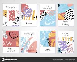 A4 Birthday Card Template Word Creative Tropical Summer Cards Trendy Style Collage Hand In Birthday Card Collage Template Cumed Org In 2020 Summer Cards Card Template Collage Template