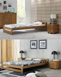 Solid Pine Wood Bed Frame With Slats 3ft 4ft 4ft6 5ft Single Double Oak Slatted Ebay Small Double Bed Small Double Bed Frames Wood Beds