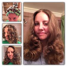 Played With A Foam Roller Wet Set I Absolutely Adore The Final Brush Out Definitely Going To Do This Again Roller Curls Hair Patterns Foam Rollers Hair