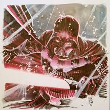 Darth Vader By Mike Henderson In Leonard Richman S Star Wars Comic Art Gallery Room Star Wars Comics Star Wars Images Star Wars Art