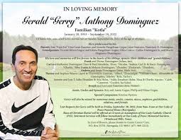 Gerald Anthony Dominguez Obituary (1953