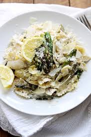 Lemon Artichoke Asparagus Pasta Creme De La Crumb Asparagus Pasta Lemon Pasta Vegetarian Recipes