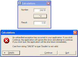 visual basic .net topics: error and
