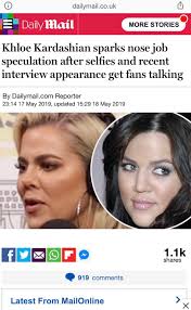 She fessed up to having a nose job and . Khloe Kardashian Nose Job Looks Hella Botched Botchedsurgeries