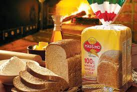 Massimo 100% whole wheat loaf. Ffm Berhad