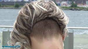 Using either scissors or a hair razor, trim the back. Short Bob Buzzed Nape Novocom Top
