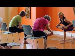 Chair Yoga Is A Gentle Discipline And Has Been Referred To As One Of The Gentlest Forms Of Yoga Yoga Is A Discipl Yoga For Seniors Basic Yoga Poses Chair Yoga