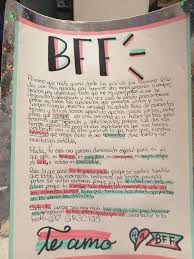 Cartas para una amigo => no sabes cómo hacer una carta para un amigo. Carta Para Mi Mejor Amiga Bff Birthday Gift Bff Gifts Birthday Gifts For Best Friend