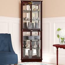 A wide variety of glass curio cabinet with light options are available to you, such as modern, contemporary.you can also choose from panel, glass curio cabinet with light,as well as from antique, {2}, and {3}. Andover Mills Woen Lighted Curio Cabinet Corner Curio Curio Cabinet Corner Curio Cabinet