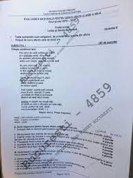 Varianta 1 subiectul i  se punctează doar rezultatul: Barem RomanÄƒ Edu Ro Evaluare NaÅ£ionalÄƒ 2017 RezolvÄƒrile Corecte La ExerciÅ£iile La RomanÄƒ