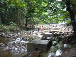 Tempat di mana ia bertemu dengan sungai kelang merupakan asal nama kuala lumpur. Di Pinggiran Sungai Gombak Desa Ku
