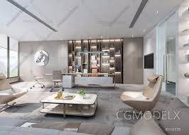Contemporary Office 3d Model Ceoofficeinteriormodern Contemporary Model Office In 2020 Modern Office Interiors Office Interior Design Modern Office Design