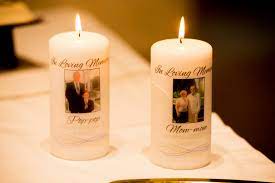 Maybe you would like to learn more about one of these? 2 Piece Memorial Candle Set Custom Candles