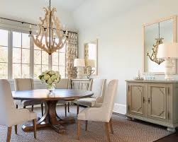 Whether your style preferences lean toward wood or glass, chic or rustic. Taupe And Brown Dining Room With Taupe Buffet Cabinets Transitional Dining Room