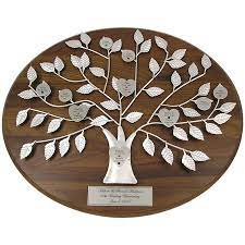 Celebrate your parents 25th anniversary by sending 25th anniversary gifts from giftblooms.we have a large idea for anniversary gifts. Personalized Silver 20th Or 25th Anniversary Gift Family Tree Plaque