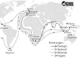 Potensi sumber daya dan jalur perdagangan di asia barat membuat gengis khan mengalihkan perhatiannya ke sana. Rute Perjalanan Ferdinand Magellan Dan Juan Sebastian Del Cano