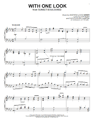 Enter the password to open this pdf file. Andrew Lloyd Webber With One Look From Sunset Boulevard Sheet Music Notes Chords Download Broadway Notes Piano Pdf Print 150786