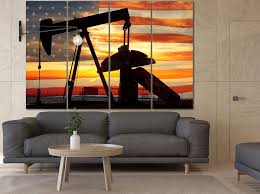 Oil Drilling Canvas Oil Driling Print Oilfield Decor Oilfield Decor Rig Canvas Rig Wall Art Transport Wall Deco Modern Canvas Painting Abstract Decor Wall Deco