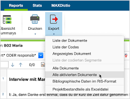 Excel kann ihre tabellen direkt als pdf speichern und somit für jeden empfänger lesbar machen. Dokumente Exportieren Maxqda