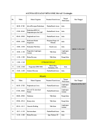 Dalam proposal mpls ini sudah memuat berbagai sub program strategis seperti rencana kegiatan, susunan panitia, rencana anggaran biaya. Susunan Acara Mpls