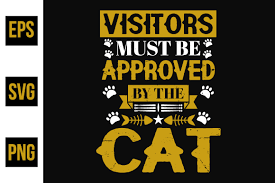 Download Cat Typographic Quotes Design Vector Graphic By Ajgortee Creative Fabrica SVG Cut Files