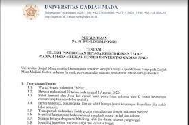 Maybe you would like to learn more about one of these? Ugm Buka Lowongan Pekerjaan Di Sejumlah Posisi Ini Linknya Halaman All Kompas Com