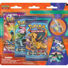 Xy evolutions trading cards release date: Pokemon Xy Evolutions Set Of 3 Booster Packs With Pin Walmart Com Walmart Com