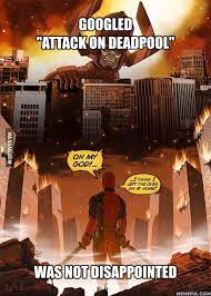After All These Attack On Titan And Deadpool Posts Deadpool Funny Marvel Marvel Deadpool